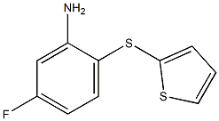 5-fluoro-2-(thiophen-2-ylsulfanyl)aniline Struktur