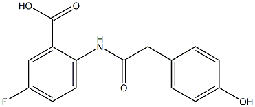 5-fluoro-2-[2-(4-hydroxyphenyl)acetamido]benzoic acid