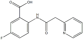5-fluoro-2-[2-(pyridin-2-yl)acetamido]benzoic acid Structure