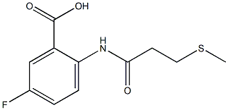 5-fluoro-2-[3-(methylsulfanyl)propanamido]benzoic acid