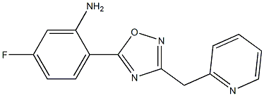 5-fluoro-2-[3-(pyridin-2-ylmethyl)-1,2,4-oxadiazol-5-yl]aniline