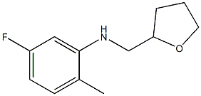 5-fluoro-2-methyl-N-(oxolan-2-ylmethyl)aniline Structure