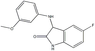 5-fluoro-3-[(3-methoxyphenyl)amino]-2,3-dihydro-1H-indol-2-one 结构式