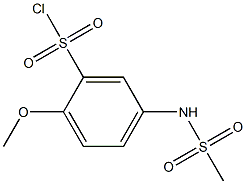 5-methanesulfonamido-2-methoxybenzene-1-sulfonyl chloride Struktur