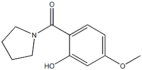 5-methoxy-2-(pyrrolidin-1-ylcarbonyl)phenol Structure