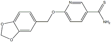 6-(1,3-benzodioxol-5-ylmethoxy)pyridine-3-carbothioamide