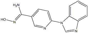 6-(1H-benzimidazol-1-yl)-N'-hydroxypyridine-3-carboximidamide Struktur