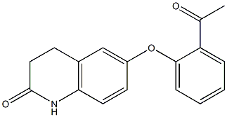 6-(2-acetylphenoxy)-1,2,3,4-tetrahydroquinolin-2-one Structure