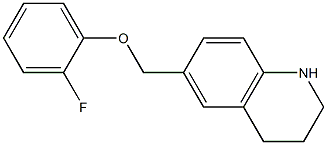 6-(2-fluorophenoxymethyl)-1,2,3,4-tetrahydroquinoline Structure