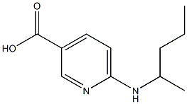 6-(pentan-2-ylamino)pyridine-3-carboxylic acid Structure