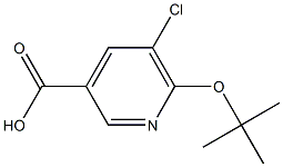 6-(tert-butoxy)-5-chloropyridine-3-carboxylic acid Structure