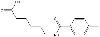 6-[(4-iodophenyl)formamido]hexanoic acid Struktur