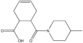 6-[(4-methylpiperidin-1-yl)carbonyl]cyclohex-3-ene-1-carboxylic acid Structure
