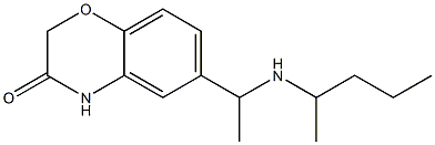 6-[1-(pentan-2-ylamino)ethyl]-3,4-dihydro-2H-1,4-benzoxazin-3-one