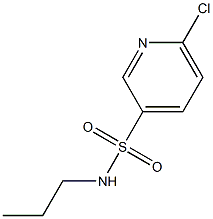 6-chloro-N-propylpyridine-3-sulfonamide Structure