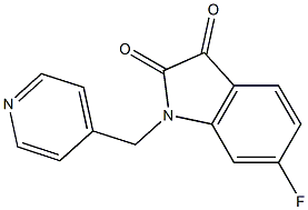 6-fluoro-1-(pyridin-4-ylmethyl)-2,3-dihydro-1H-indole-2,3-dione