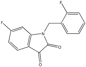 6-fluoro-1-[(2-fluorophenyl)methyl]-2,3-dihydro-1H-indole-2,3-dione|