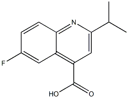 6-fluoro-2-(propan-2-yl)quinoline-4-carboxylic acid Struktur
