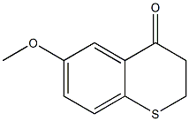 6-methoxy-3,4-dihydro-2H-1-benzothiopyran-4-one Structure