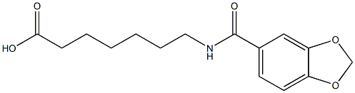 7-[(1,3-benzodioxol-5-ylcarbonyl)amino]heptanoic acid
