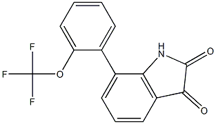 7-[2-(trifluoromethoxy)phenyl]-1H-indole-2,3-dione