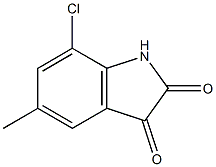 7-chloro-5-methyl-1H-indole-2,3-dione Structure