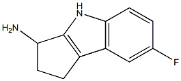 7-fluoro-1H,2H,3H,4H-cyclopenta[b]indol-3-amine Struktur