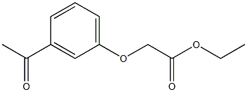 ethyl (3-acetylphenoxy)acetate Structure