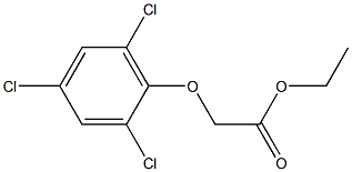 ethyl 2-(2,4,6-trichlorophenoxy)acetate Struktur