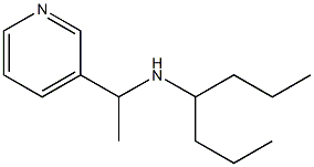 heptan-4-yl[1-(pyridin-3-yl)ethyl]amine Structure