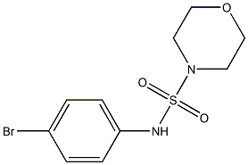 N-(4-bromophenyl)morpholine-4-sulfonamide Structure