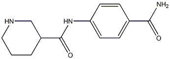  N-(4-carbamoylphenyl)piperidine-3-carboxamide