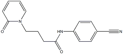  N-(4-cyanophenyl)-4-(2-oxo-1,2-dihydropyridin-1-yl)butanamide
