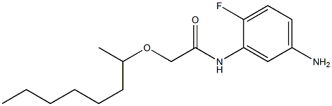 N-(5-amino-2-fluorophenyl)-2-(octan-2-yloxy)acetamide Structure