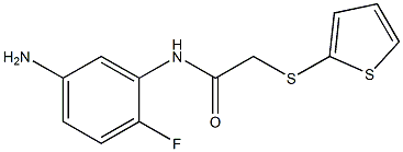 N-(5-amino-2-fluorophenyl)-2-(thiophen-2-ylsulfanyl)acetamide|