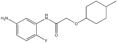 N-(5-amino-2-fluorophenyl)-2-[(4-methylcyclohexyl)oxy]acetamide Struktur