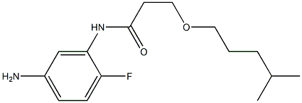 N-(5-amino-2-fluorophenyl)-3-[(4-methylpentyl)oxy]propanamide