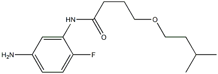 N-(5-amino-2-fluorophenyl)-4-(3-methylbutoxy)butanamide Structure