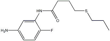 N-(5-amino-2-fluorophenyl)-4-(propylsulfanyl)butanamide