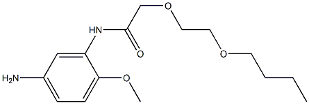 N-(5-amino-2-methoxyphenyl)-2-(2-butoxyethoxy)acetamide Structure