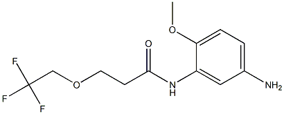N-(5-amino-2-methoxyphenyl)-3-(2,2,2-trifluoroethoxy)propanamide Structure