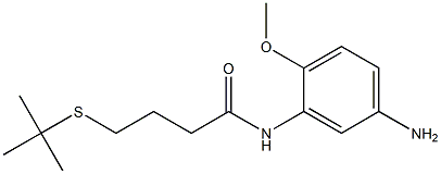 N-(5-amino-2-methoxyphenyl)-4-(tert-butylsulfanyl)butanamide Structure