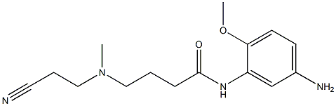 N-(5-amino-2-methoxyphenyl)-4-[(2-cyanoethyl)(methyl)amino]butanamide 结构式