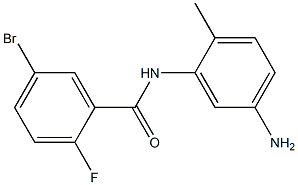 N-(5-amino-2-methylphenyl)-5-bromo-2-fluorobenzamide Structure