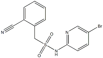 N-(5-bromopyridin-2-yl)-1-(2-cyanophenyl)methanesulfonamide|