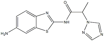 N-(6-amino-1,3-benzothiazol-2-yl)-2-(1H-1,2,4-triazol-1-yl)propanamide