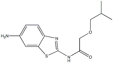 N-(6-amino-1,3-benzothiazol-2-yl)-2-(2-methylpropoxy)acetamide