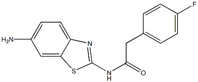 N-(6-amino-1,3-benzothiazol-2-yl)-2-(4-fluorophenyl)acetamide Structure