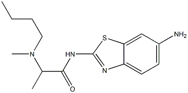 N-(6-amino-1,3-benzothiazol-2-yl)-2-[butyl(methyl)amino]propanamide