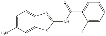 N-(6-amino-1,3-benzothiazol-2-yl)-2-iodobenzamide Structure